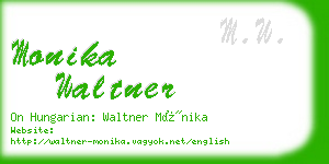 monika waltner business card